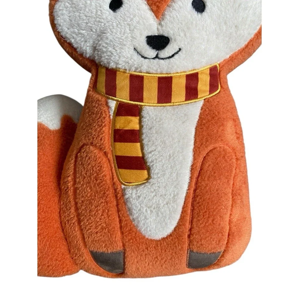 Cozy Harvest Fox Decorative Plush Throw Pillow Fall Autumn Decor 19” NEW